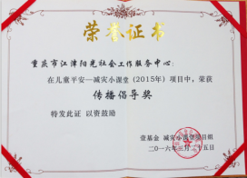壹基金儿童平安计划项目多次获奖-2